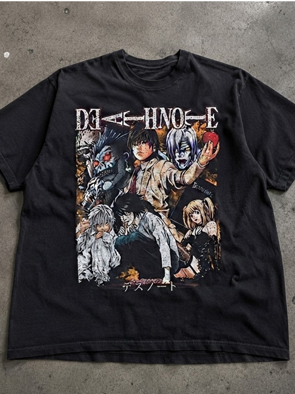 Gildan Black Death Note Graphic Tee